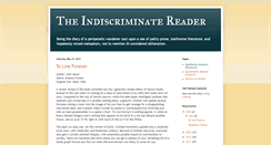 Desktop Screenshot of indiscriminatereader.com