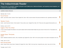 Tablet Screenshot of indiscriminatereader.com